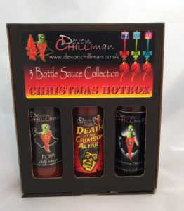 Devon Chilli Man 3 bottle sauce collection